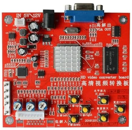 Game CGA Zu VGA Converter Console Video Game Board RGBS/CGA An VGA Auto Scan Spielesignale Video Conversion Board