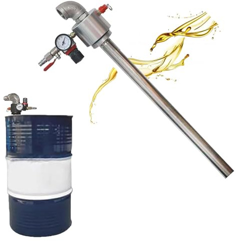 Pompe de transfert d'huile pneumatique avec jauge et soupape de sécurité pour un transport efficace du diesel, du moteur, de l'hydraulique et des liquides courants