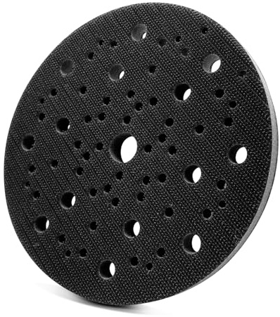 Plateau de ponçage souple pour Mirka Abranet 150 mm - En mousse souple - Pour papier abrasif Mirka Deros - 150 mm - 69 trous - Pour grille de ponçage - Accessoire pratique
