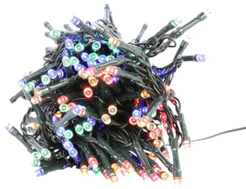The Christmas Workshop 240 String light ~ Mains Operated ~ Indoor or Outdoor ~ Multi-Coloured Static LED ~ 75490