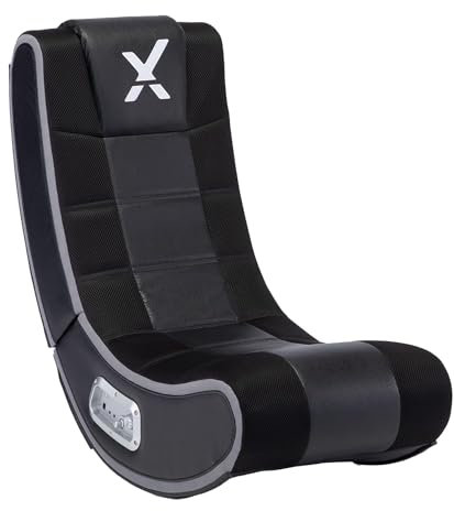 X-Rocker V Rocker SE Black Foam Floor Video Gaming Chair for Adult, Teen, and Kid Gamers -2.1 High Tech Audio and Wireless Capacity - Foldable and Ergonomic Back Support