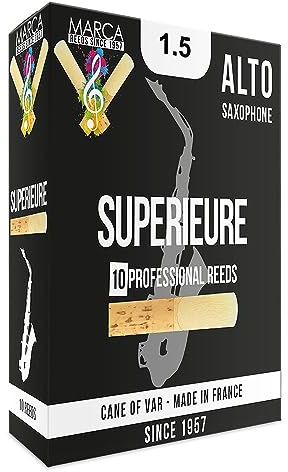 SUPERIEURE 1.5 Alto Sax Reeds (Pack of 10)