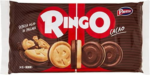 3x Pavesi Ringo Kekse Cacao 'Kakao', 330 g