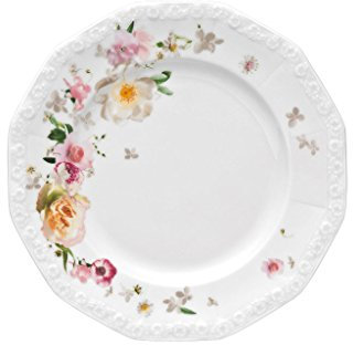 Rosenthal 10430 – 407165 – 10221 Maria Rosa Rose – Piatto da Colazione, 21 CM