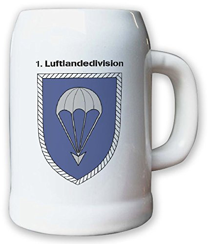 Krug/Bierkrug 0,5l -Bierkrug 1.Luftlandedivision_Bundeswehr LLDiv Wappen Emblem Abzeichen Verbandsabzeichen #12938