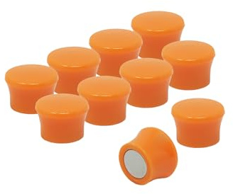 Small High Power 'Memo' Board Magnets - Orange (20 Packs of 10)