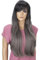 CAISHA 70cm Langhaar Perücke Fashion Wig Cosplay Glatt Grau Mix WP104