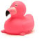 Duckshop I Badeente Flamingo I Quietscheente pink I L: 7,5 cm I inkl. Quietscheentchen-Schlüsselanhänger im Set I Geschenk für Tierfreunde I Präsent Sammler