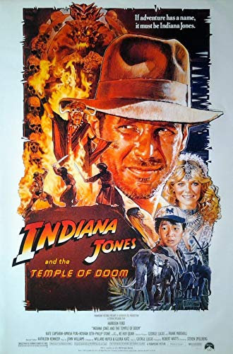 Indiana Jones und der Tempel des Todes: B (1983) | US Import Filmplakat, Poster [68 x 98 cm]