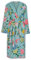 PiP Studio Bademantel Good Evening Blau Sauna Frottier Blumen Blüten Print Morgemantel Geblümt Kapuze, Größe:XXL