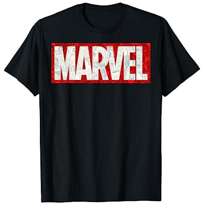 Marvel Comic Strip Logo Fill T-Shirt