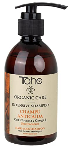 Tahe Organic Care Anti-Haarausfall-Shampoo Intensive mit Kurkuma und Omega 6, 300 ml