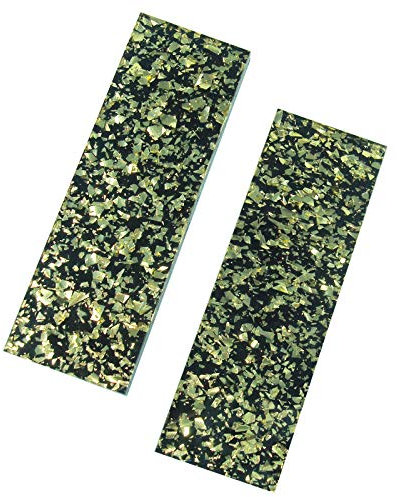 Acrylic Knife Handle Material Slabs Knives Custom DIY Tool for Knife Making Blanks Blades (Gold)