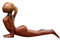 ROYIYI Aus schönen Yoga Figuren - Deko, Abstrakt, Statuen, Frauenfiguren - Joga, Pilates, Meditation Yoga Pose Holz/Figur Statue Sammlungen Handwerk Geschenk Haus Zen Garten Dekor (B)