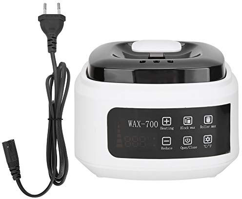 500 Ml Wachswärmer, Home Waxing Heater Zur Haarentfernung, Automatische Temperaturregelung Elektrische Haarentfernung Wachsschmelzmaschine für Frauen Männer(EU-Stecker)