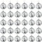 30 Pcs 1.6 Inch Mirror Disco Ball - 50's 60's 70's Disco Party Hanging Decoration DJ Light Effect Silver Stage Props for Christmas Tree Ornament Decoration Game Accessories