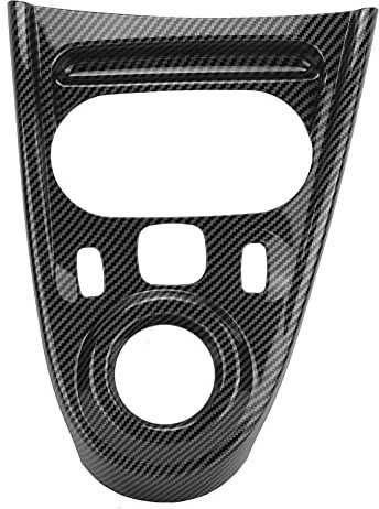 Akozon Linkslenker-Kohlefaser-Stil Schalttafelabdeckung Zierleisten Ersetzen Aufkleber für Schalttafel Für Smart Fortwo/Für Vier 453 2015-2021
