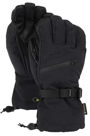 Burton Men’s Gore-TEX Insulated Gloves – Waterproof Winter Snowboard Gloves, True Black, Large