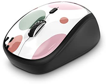 Trust Yvi Mouse Wireless, Mouse Senza Filo, 800/1600 DPI, Ottico, 8m di Portata Wireless, Microricevitore USB Riponibile, Ambidestro, PC/Laptop/Portatile/Mac/Chromebook - Rosa
