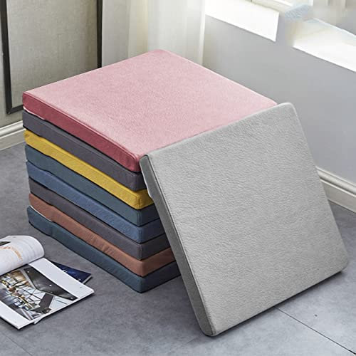 DG Catiee Stuhlkissen, Sitzkissen, Matte, Wasserfest, Waschbar, Sitzkissen mit Bindung nach innen, außen, Esszimmer, Rasen, Terrasse, Schaukel (40 x 40 x 5 cm, dunkelbraun)