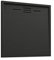 Piatto Doccia 80x80 Nero Effetto Pietra Mod. Spanios Quadrato in Vetroresina SMC Riducibile Piletta Inclusa e Cover In Tono Parama