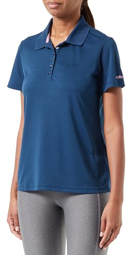 CMP Damen Polo T-Shirt, Blue-Cielo, 36