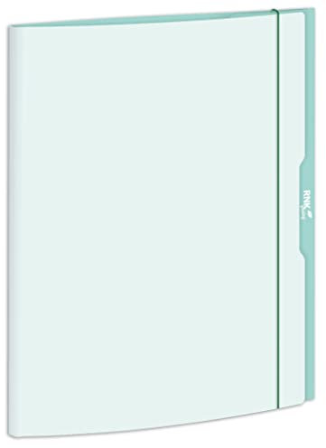 RNKVERLAG 45373 - Sammelmappe Cool Mint 310 x 440 mm, Dokumentenmappe für DIN A3, mit Gummizugverschluss, 1 Stück