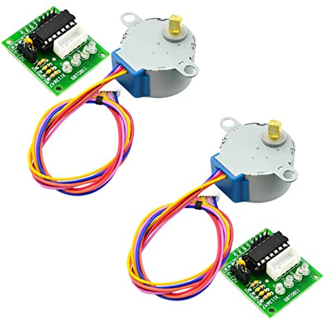 DIYables 28BYJ-48 ULN2003 5V Motore passo-passo con driver per Arduino, ESP32, ESP8266, Raspberry Pi, 2 pezzi