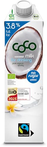 Coco Milk for Drinking Pur 3,8% 6 x 1000 ml