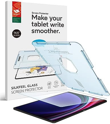 BERSEM Silkfeel Screen Protector for Samsung Galaxy Tab S10 Ultra / S9 Ultra / S8 Ultra Screen Protector 14.6 inch 2023/2022 (Model:SM-X900/SM-X906), Tempered Glass, EZ Kit, Auto Alignment