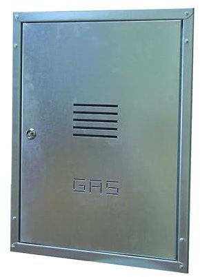 Unterputz-Gaszählertür mit verzinktem Blechrahmen h50 l40
