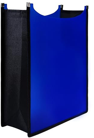 D.RECT 6 Stück Heftbox A4 Schulranzen, oben offen, Kinder Schulheftbox aus Plastik für Schnellhefter, Bücher, Schulhefte, Blöcke und Unterlagen, stabile Heftmappe für den Rucksack, Blau