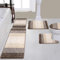 Bsmathom Badezimmerteppich-Sets 5-teilig mit WC-Deckelbezug, saugfähige, rutschfeste Badematten für Badezimmer, weich, zottelig, maschinenwaschbar, Badteppiche mit U-förmigem WC-Vorleger, dunkler