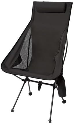 2-in-1 Campingstuhl Klappbarer Liege Strandliege Klappbar Leicht 2er Set Sonnenstuhl Ultraleichter Mit Kopfstütze Getränkehalter & Seitentasche Klappbarer Angelstuhl Tragbar Campingsessel , Black