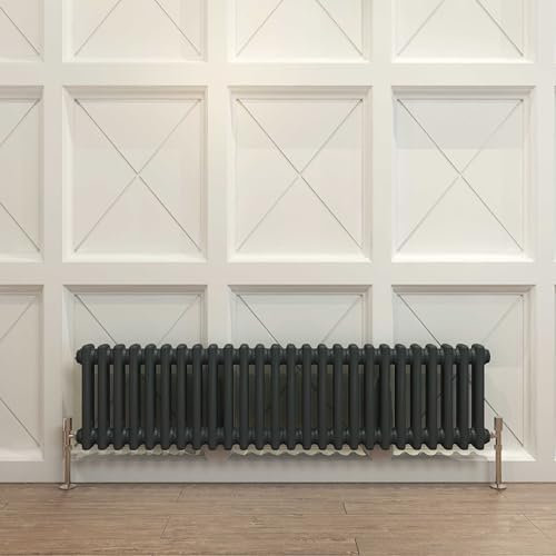 Acezanble∣300 * 1190mmBlack 2 3 Column Radiator Vertical Horizontal Cast Iron Style