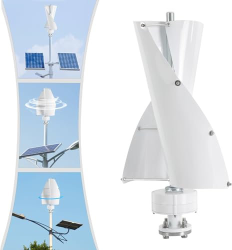 Generador de turbina eólica vertical de 500 W, 12 V, generador de turbina eólica con controlador