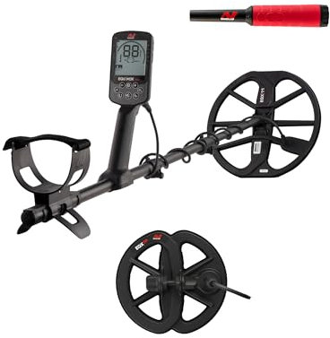 MINELAB Equinox 700 - Metal Detector pieghevole multifrequenza per adulti, con bobine impermeabili EQX da 28 cm e 15,2 cm, cuffie wireless e Pinpointer professionale PRO-FIND 40