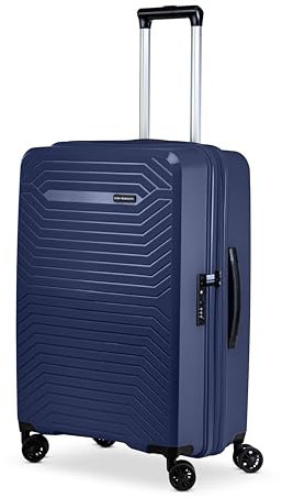 Ciak Roncato Valigia Passenger Media 4 Ruote Rigido Ultraleggero con Zip espandibile, chiusura TSA, misura M Colore Night Blue