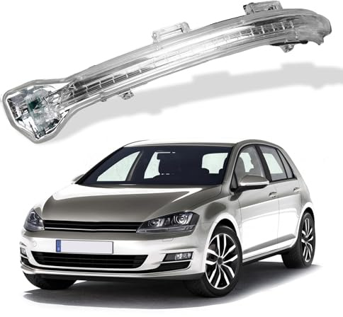 Attisfiera Linke Fahrerseite LED-Rückspiegel für Golf 7 2012, T-U-N 2 2015, SPORTSVAN 2014 5G0949101