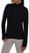 TCA Girls Lightweight Fusion Quickdry Long Sleeve Half-Zip Running Top - Black Stealth, 12-14 Years