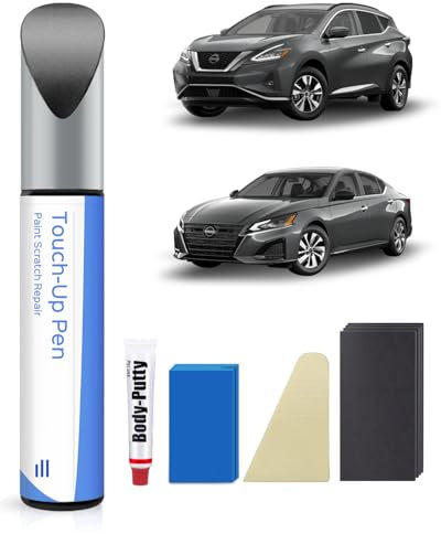PARTS4EV KAD Gun Metallic Lackstift für Nissan Kit– Exakte Übereinstimmung für Chips und Kratzer