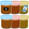 HEFTMAN Small Breakfast Pots with Lids - 6 x 200ml Small Storage Jars with Lids for Lunch Box, Baby Food, Sauces, Fruits Airtight Glass Overnight Oats Jars for Fridge, Pantry (200ml, 6 Pack)