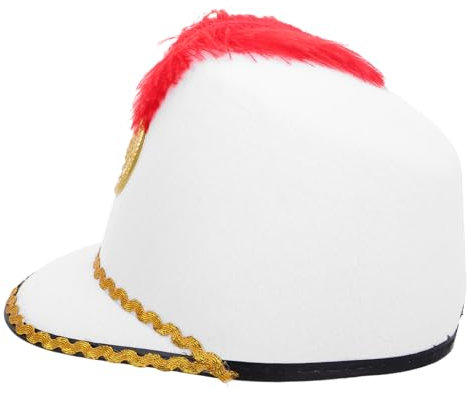 GAROZATION Elegant Captain Cosplay Cap Nutcracker Outfit Hat Dress up Costume Cap Prop Stylish Nutcracker Hat for Events