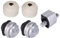 3-teiliger Motoraufhängungs und Getriebelagersatz Motorlager + Getriebelager, Motorhalterungs und Getriebelagersatz kompatibel für C E-KLASSE W203 CLK C209 W211 36918 38865 36363