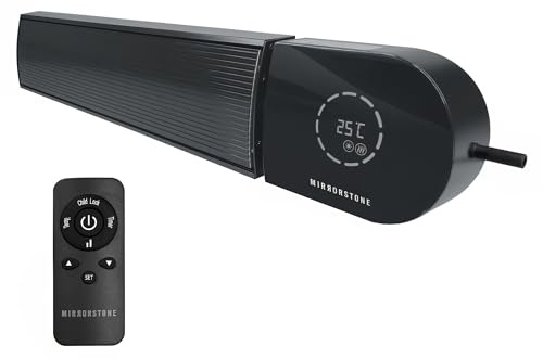 Ionis 2400W Black Wi-Fi Remote Controllable Infrared Bar Heater