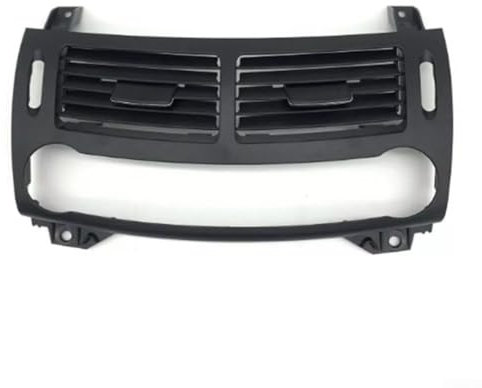 RANRAO - Rejilla de ventilación central delantera para Mercedes Clase E W211 2003-08, color negro