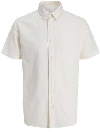 Jack & Jones Herren Jjebreeze Linen Blend Shirt S/S Sn Jnr Jjebreeze Linen Blend Shirt S/S Sn Jnr (1er Pack)