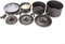 Ensemble de casseroles de camping avec ustensiles de cuisine sans aluminium pour aventures en plein air