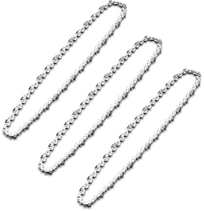 3 Pack 8 inch Chainsaw Chain, Mini Chainsaw Chain,45 Drive Links 1/4 Low-Profile Chain,Replacement Chains for Electric Chainsaw