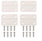 4pcs Plastic Hinges for Igloo Cooler Box, Includes Screws for Quick and Convenient Replacement Solutions